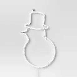 LED Battery Operated Christmas Neon Snowman Hangable Sign White/Blue/Orange - Wondershop™ -Wonder Shop USA GUEST 0081aedd 6fae 4e0e 90c3 869c9c692c2f