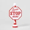 Santa Stop Here LED Tabletop Sign Red/White - Wondershop™ -Wonder Shop USA GUEST 03d20aa0 6321 4db7 8fd7 337e4e1ea957