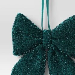 6.5" Christmas Tinsel Bow Ornament Dark Green - Wondershop™ -Wonder Shop USA GUEST 04e9da63 ec39 4f9b b681 a1f59dc2134a