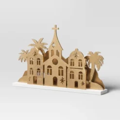 9.3" Christmas Lit Houses And Mountains Scene Decor - Wondershop™ -Wonder Shop USA GUEST 05d076ab 55fa 46ab 907e f78c578aa5e1