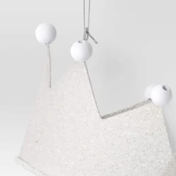 Christmas Metal Glitter Crown Christmas Tree Ornament White - Wondershop™ -Wonder Shop USA GUEST 07a2f9f4 2277 4962 9a59 cfebeef4a668