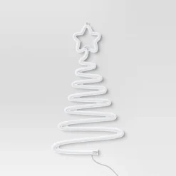 LED Animated Neon Christmas Tree Hangable Sign Yellow/Green - Wondershop™ -Wonder Shop USA GUEST 0803dfe9 269f 439a 9e82 3a64a6e3aeb3