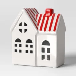 5.25" Christmas Lit White Ceramic House - Wondershop™ -Wonder Shop USA GUEST 0a79149b 6455 46f0 b6f1 051a56fc7110