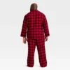 Men's Plaid Flannel Long Sleeve Shirt And Pants Holiday Matching Family Pajama Set - Wondershop™ Red/Black -Wonder Shop USA GUEST 0aadbc22 f28b 4768 8588 35c27c13d6bb