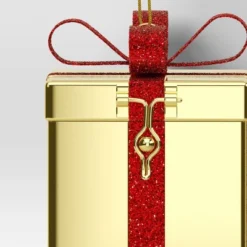 Christmas Gold Metal Gift Box Ornament - Wondershop™ -Wonder Shop USA GUEST 0ab3fee9 6ef1 4964 bf2d a4623c764088