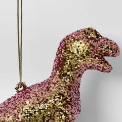 5" Christmas Plastic Chunky Glitter Pink Dinosaur Ornament - Wondershop™ -Wonder Shop USA GUEST 0b5fb739 af1e 4e09 86b6 d4b3e5a884d4