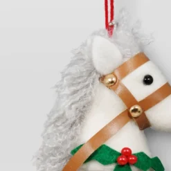 Christmas Wool Horse Head Ornament White - Wondershop™ -Wonder Shop USA GUEST 0b977b90 5e29 4736 b7d0 aeb005dfc604