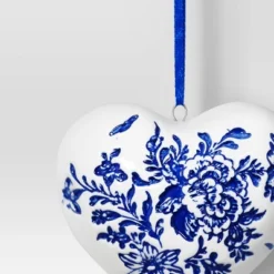 Christmas Delft Blue Heart Ornament - Wondershop™ -Wonder Shop USA GUEST 0dd23637 577e 469f 8ea6 4a8a79fdc519