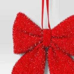 6.5" Christmas Tinsel Bow Ornament Red - Wondershop™ -Wonder Shop USA GUEST 0e3ebee8 c063 4713 bf0b e387dd2cd506