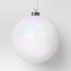 4ct 150mm Christmas Ornament Set Iridescent White/Clear - Wondershop™ -Wonder Shop USA GUEST 1352eb7e 20eb 4a2f b74d 5cd01a74d352