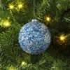 4" Christmas Chunkey Glitter Ball Ornament Dark Blue - Wondershop™ -Wonder Shop USA GUEST 16e16b9e 763d 4073 8f50 02aaa55d7a68