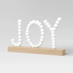 7.75" Battery Operated LED Lit 'JOY' Pom Pom Tabletop Decorative Sign - Wondershop™ -Wonder Shop USA GUEST 1922a766 e64c 439c 9c2e dc4e273d180e