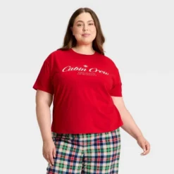 Women's "Cabin Crew" Short Sleeve Holiday Matching Family Pajama Shirt - Wondershop™ Red 10 Women's "Cabin Crew" Short Sleeve Holiday Matching Family Pajama Shirt - Wondershop™ Red -Wonder Shop USA GUEST 1ba46f95 96f0 45df 9eb4 4d4f4d036da5