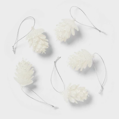 8ct Glittered Pinecone Christmas Tree Ornament Set - Wondershop™ 6 8ct Glittered Pinecone Christmas Tree Ornament Set - Wondershop™ - Image 4