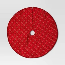 48" Christmas Embroidered Bow Velvet Tree Skirt Red - Wondershop™ -Wonder Shop USA GUEST 1cf4a7fb a45e 4de8 953f affa7fd1cdb0