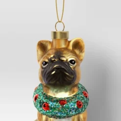 4" Christmas Glass Bulldog Ornament - Wondershop™ -Wonder Shop USA GUEST 1dd6fef3 4c48 493f a88a a0d74261b2c4