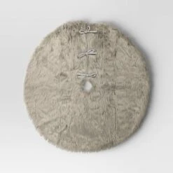 48" Faux Fur Christmas Tree Skirt Gray - Wondershop™ -Wonder Shop USA GUEST 2176a37d 7b4b 4cc1 8c49 842098220bcc