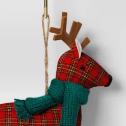 Christmas Fabric Deer Ornament Red Plaid - Wondershop™ -Wonder Shop USA GUEST 22b71528 10a0 4de8 9497 ca4cd3d4735a