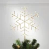 15.5" Pre-lit LED Metal Snowflake Christmas Tree Topper Champagne Gold With Warm White Lights - Wondershop™: Indoor Decor: Indoor Decor -Wonder Shop USA GUEST 2379739c 3a7a 4e7b 9864 db360a74375d