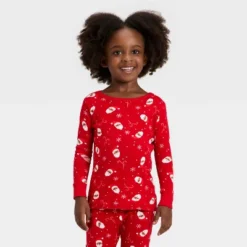 Toddler Santa Print Ribbed Long Sleeve Shirt And Pants Holiday Matching Family Pajama Set - Wondershop™ Red -Wonder Shop USA GUEST 24d5c406 6011 4f69 948f 404cfaafceac