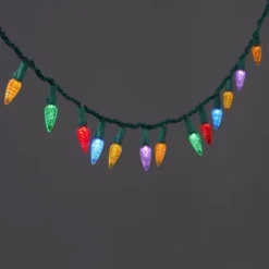 150ct LED C6 Faceted Christmas String Lights Spool With Green Wire - Wondershop™ -Wonder Shop USA GUEST 25a5cc7f ff6a 496d 8c92 3e7f4ca5a701