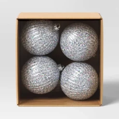 4ct 150mm Christmas Iridescent Glitter Ornament Set Sliver - Wondershop™ 6 4ct 150mm Christmas Iridescent Glitter Ornament Set Sliver - Wondershop™ -Wonder Shop USA GUEST 25d7982e b010 4c96 9da5 96ef4b1da41d