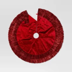 48" Christmas Tonal Tinsel Tree Skirt Red - Wondershop™ -Wonder Shop USA GUEST 28f8418d 0ea1 4e02 b99e f082ee9ce469