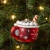 Glass Hot Cocoa Mug Christmas Tree Ornament Red - Wondershop™: Whipped Cream Detail, Indoor Decoration -Wonder Shop USA GUEST 29575f72 b51a 4358 a9dc 0d3f4ba33178