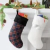 20" Christmas Plaid Stocking With Cuff Dark Blue - Wondershop™ -Wonder Shop USA GUEST 2ae4f8dd dbba 4c38 8009 f83635560c90