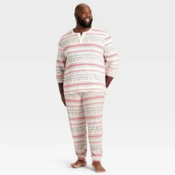 Men's "Let It Snow" Fair Isle Cozy Knit Holiday Matching Family Pajama Pants - Wondershop™ Cream -Wonder Shop USA GUEST 2c9cb619 34fd 444d b765 13b015468a51
