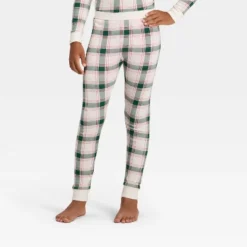 Kids' Plaid Ribbed Long Sleeve Shirt And Pants Holiday Matching Family Pajama Set - Wondershop™ Cream -Wonder Shop USA GUEST 2e106868 ab02 4145 a7ec fcbf94754562