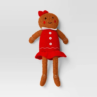 Christmas Fabric Gingerbread Decor - Wondershop™ 6 Christmas Fabric Gingerbread Decor - Wondershop™ - Image 4