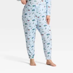 Women's "Tis The Ski-son!" Cozy Knit Holiday Matching Family Pajama Pants - Wondershop™ Blue -Wonder Shop USA GUEST 3241ad11 69f9 49c7 946e 89476b1648dc