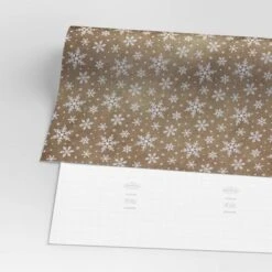 30” 20 Sq Ft Christmas Roll Wrap White Snowflakes On Brown Kraft - Wondershop™ -Wonder Shop USA GUEST 3370b8b0 4173 4e25 8511 da639fe9a2c7