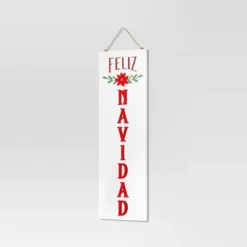 Reversible 'Felices Fiestas' To 'Feliz Navidad' Wood Christmas Wall Décor Dark Red/White - Wondershop™ -Wonder Shop USA GUEST 33791dec 1c6c 4ffc a2c9 8bb46795097a