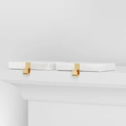 2pk Marble Christmas Stocking Holder White/Gold - Wondershop™ -Wonder Shop USA GUEST 377757fc d288 492e 9063 285f2c7a0c03