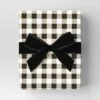 30” 25 Sq Ft Christmas Roll Wrap Cream/White/Black Gingham Check - Wondershop™ -Wonder Shop USA GUEST 3bccc1cb 5e67 44f1 b0b5 42162869aa39