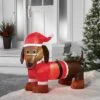 3.5' Christmas Indoor/Outdoor Lighted Inflatable Dachshund In Santa Suit - Wondershop™ -Wonder Shop USA GUEST 3e4979c8 6093 4e53 943a 0109ce4ceacd