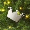 Christmas Metal Glitter Crown Christmas Tree Ornament White - Wondershop™ -Wonder Shop USA GUEST 403cead0 3f6b 4ce8 a4da 05f52b26c3b7