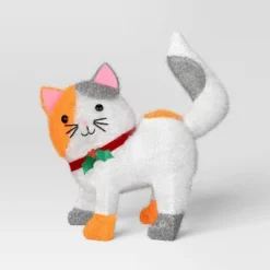 Incandescent Tinsel Calico Cat Christmas Novelty Sculpture Light With Clear Color Light Bulb - Wondershop™ -Wonder Shop USA GUEST 464cc9e9 c86e 4529 9922 67b73ebb41ec