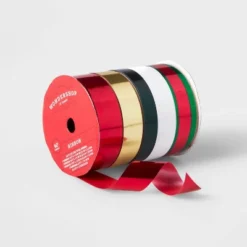5 End Flat Christmas Ribbon 40' - Wondershop™ -Wonder Shop USA GUEST 46df1e84 7542 439a 97a3 5cca8302e487