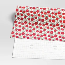 30" 50 Sq Ft Christmas Roll Wrap Poinsettia On Cream - Wondershop™ -Wonder Shop USA GUEST 4c87795c 897d 46fd bc59 16ed91b9a2af