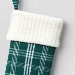 20" Christmas Plaid Stocking With Cuff Green Base - Wondershop™ -Wonder Shop USA GUEST 4dd52416 c236 4794 baf6 104609aae577