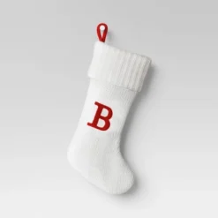 Knit Monogram Christmas Stocking White - Wondershop™ -Wonder Shop USA GUEST 4ea75af6 d100 43ce 8387 c8a92930fd94