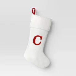 Knit Monogram Christmas Stocking White - Wondershop™ -Wonder Shop USA GUEST 50f90659 db4e 4066 a720 cff8454e4234