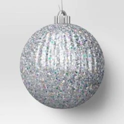 4ct 150mm Christmas Iridescent Glitter Ornament Set Sliver - Wondershop™ 7 4ct 150mm Christmas Iridescent Glitter Ornament Set Sliver - Wondershop™ -Wonder Shop USA GUEST 51750a29 0c71 4d08 a808 4a30e9f8dc26