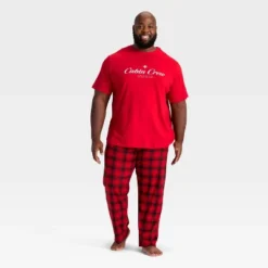 Men's "Cabin Crew" Short Sleeve Holiday Matching Family Pajama Shirt - Wondershop™ Red -Wonder Shop USA GUEST 51e34b7f 2ced 4976 83eb 1bd7dc9d397c