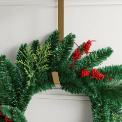 20" Christmas Unlit Mixed Greenery Wreath Red Berries - Wondershop™ -Wonder Shop USA GUEST 59b5039e 5e2c 42d2 802d 51439f39ecef 1