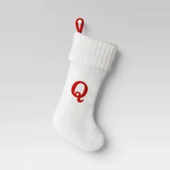 Knit Monogram Christmas Stocking White - Wondershop™ -Wonder Shop USA GUEST 59f014a5 508e 4532 bdc8 9a4dc12ae57e
