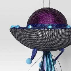 5.5" Christmas Fabric Metallic Space Ship Ornament - Wondershop™ -Wonder Shop USA GUEST 5c98eb02 0bef 47d4 b693 73e46b2d1c63